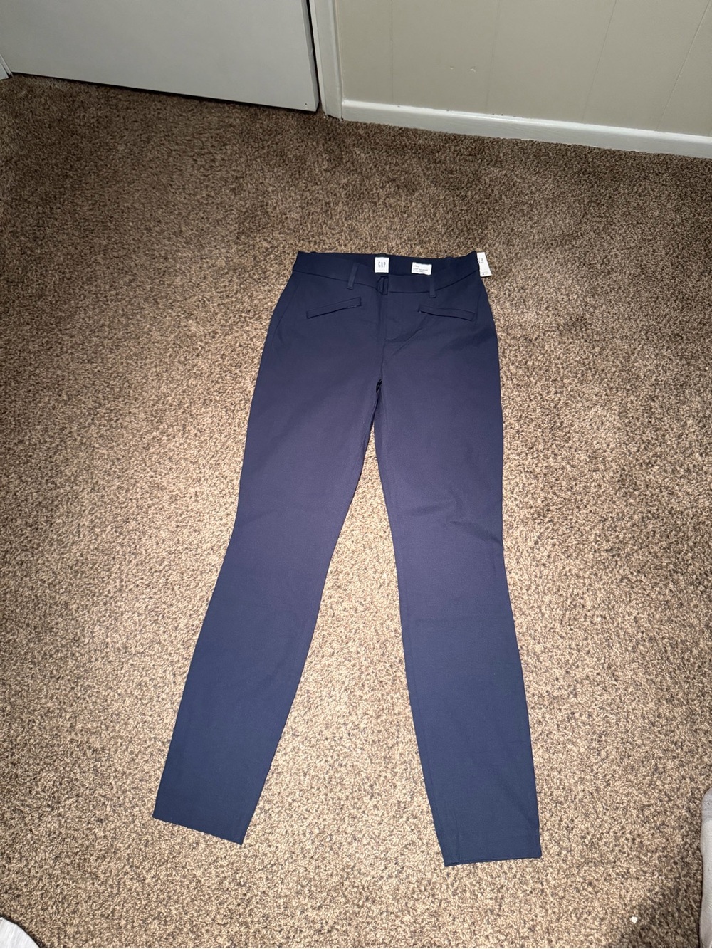 GAP Curvy Signature Skinny Ankle Pants in Navy